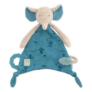 Doudou porta-chupete elefante Baobab Moulin Roty