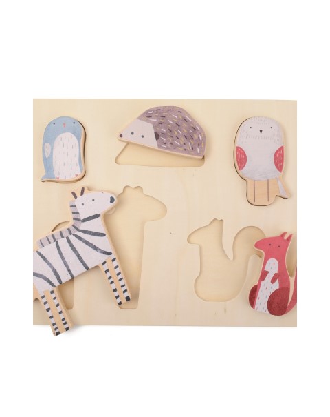 Patapum | Puzzle Animales Madera 5 Piezas Andreu Toys1