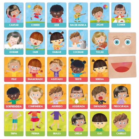Patapum | Flash Cards Emociones Y Acciones Montessori2