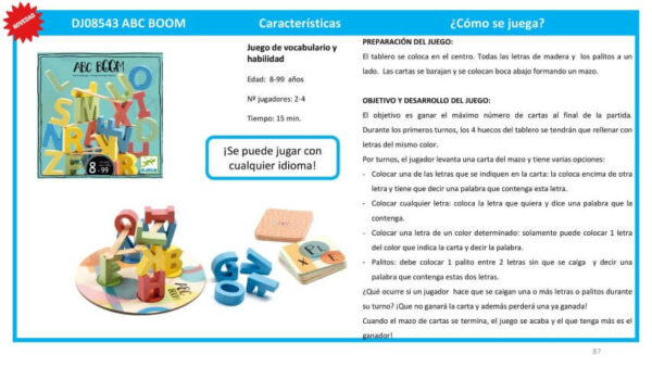 Patapum | Abc Boom Juego De Mesa Djeco3