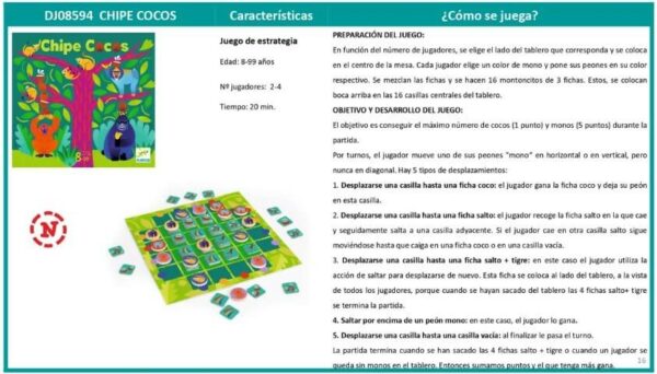 Patapum | Chipe Cocos Juegos De Mesa Djeco3