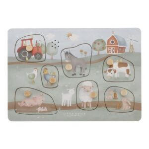 Puzzle con sonido Pequeña granja Little Dutch