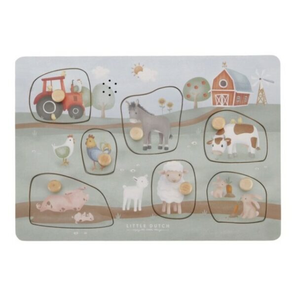 Patapum | Puzzle Con Sonido Pequena Granja Little Dutch