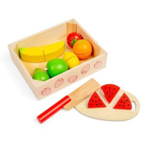 Frutas para cortar en caja Bigjigs