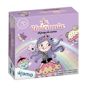 Unicornia, el juego de cartas Átomo