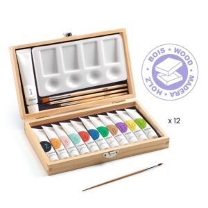 Caja de 12 tubos de témpera Djeco
