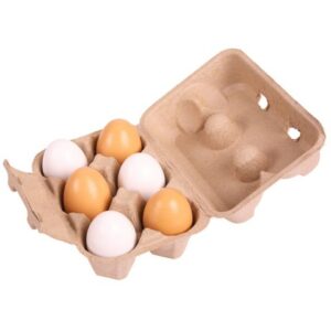 Set de 6 huevos de madera Bigjigs