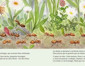 La abeja Flora y el prado de las cinco flores