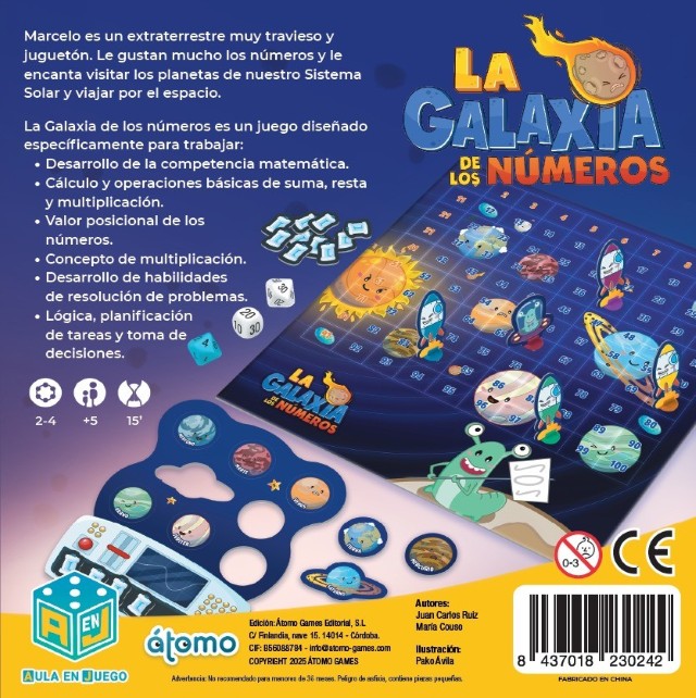 Patapum | La Galaxia De Los Numeros Juegos De Mesa Atomo3