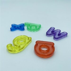 Letras minúsculas translúcidas Topiludo