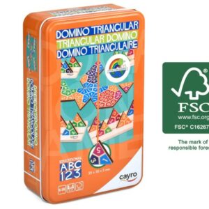 Patapum | Domino Triangular En Caja De Metal Juegos De Mesa Cayro1