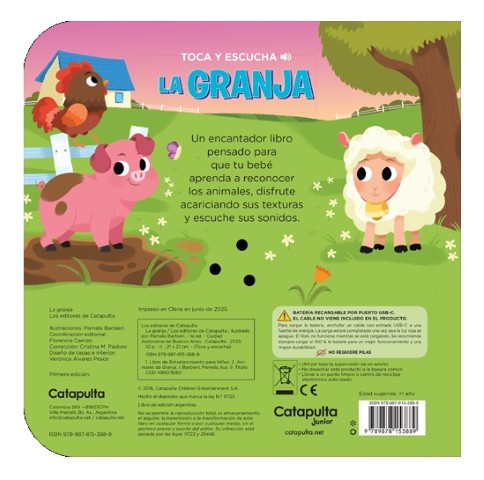 Patapum | Toca Y Escucha La Granja Libros Catapulta4